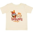 thumbnail image 3 of Inktastic My 1st Thanksgiving Cute Turkey with Feathers Boys or Girls Baby T-Shirt, 3 of 5