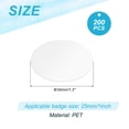 thumbnail image 2 of Uxcell 1.3in (34mm) Película para Insignias, 200 Pcs Película Protectora Plástica Circular Transparente para Suministros de Fabricación de Botones de Insignias DIY Artesanías, 2 of 6