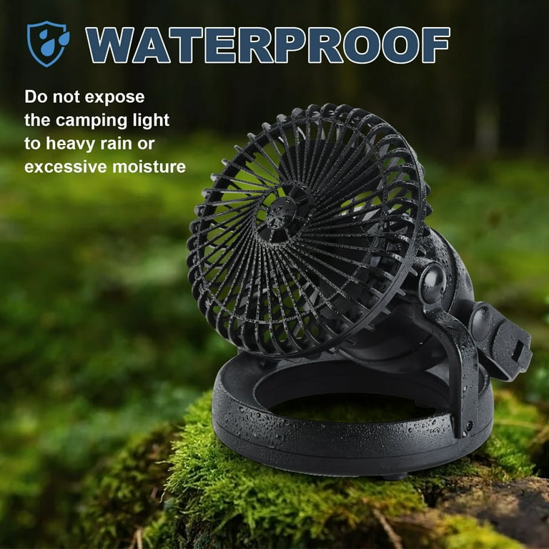 dovecina Stille ventilator, draagbaar, 10400 mAh accu, mini-ventilator, 270 graden draaibaar, tafelventilator, ledlicht, outdoor campingventilator met haak/USB-opladen, voor kantoren, slaapkamer dovecina Stille ventilator, draagbaar, 10400 mAh accu, mini-ventilator, 270 graden draaibaar, tafelventilator, ledlicht, outdoor campingventilator met haak/USB-opladen, voor kantoren, slaapkamer