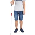 thumbnail image 4 of Folding Foldable Reflective Cane Crutch Portable Anti Shock Guide Walking Stick Blind People, 4 of 4