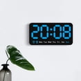 thumbnail image 6 of New DST 12/24H Home Temperature Date Digital LED Clocks Display Table Clock Wall-mounted Electronic Wall Clock WHITE, 6 of 8