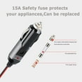 thumbnail image 3 of 12V 24V 15A Heavy Duty Car Lighter Socket Male Female Extension Cord, 3 of 7