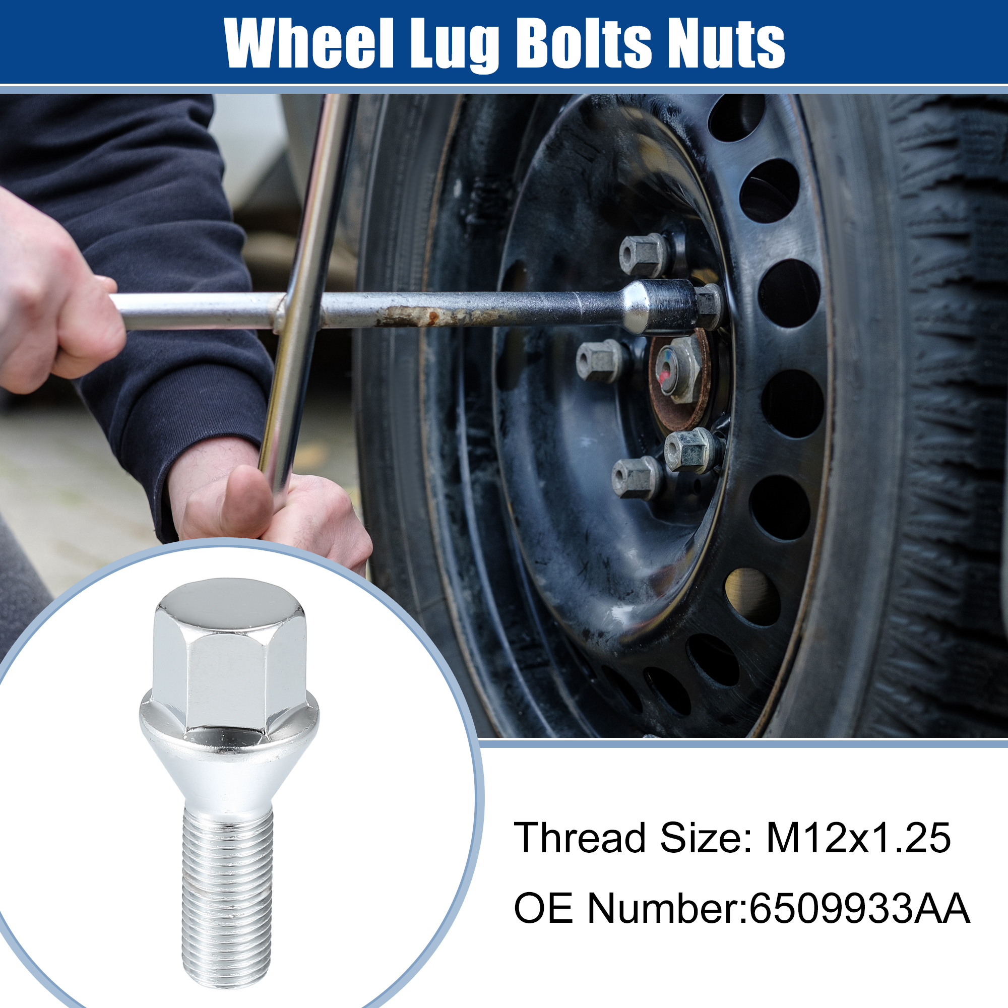 Unique Bargains M12x1.25 Wheel Lug Bolts Nuts Hub Assembly for Jeep Compass 2018-2022