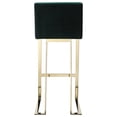 thumbnail image 4 of Home Square 30" Velvet Steel Bar Stool in Green/Gold - Set of 2, 4 of 6