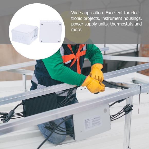 HEALEEP 2Ud Caja Plástica Para Eléctricas Con Impermeable Para Uso En Exteriores