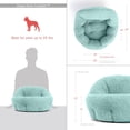 thumbnail image 4 of Deep Dish Cuddler (20x20x12") - Self-Warming Cat and Dog Bed Cushion for Joint-Relief and Improved Sleep - Machine Washable, Waterproof Bottom - For Pets Up to 25lbs, Teal Sherpa, 4 of 6