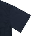 thumbnail image 5 of Coevals Club Mens Pearl Snap Solid Western Cowboy Button Up Dress Short Sleeve Work Shirts Navy Blue Large, 5 of 5