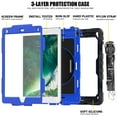 thumbnail image 5 of For Apple iPad Mini 4th / Mini 5th Generation Shockproof Protective 360 Rotating Stand W. Strap Case Cover - Black/Black, 5 of 5