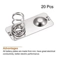 thumbnail image 3 of Battery Spring Plate AAA Battery Contact Nickel Plate 20mmx9mm for DIY 20 Pcs, 3 of 5