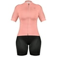 thumbnail image 1 of Zol Cycling  Women Breathable Race Fit Jersey With Bib (Small, Peach), 1 of 2