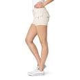 thumbnail image 3 of WallFlower Women's Luscious Curvy Twill Cargo Shorts 3" Mid-Rise Insta Stretch Juniors, 3 of 4