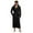 A03-Black, variant on Mens Bathrobe, Soft Plush Long Fleece Robe, Full Length, Comfy Nightdress(A03-Black,4XL)
