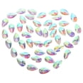 thumbnail image 1 of Miangastore 50pcs 17x28mm Teardrop Shape Sew or Glue on Resin Crystals Flat Back Rhinestone for Costume, 1 of 8