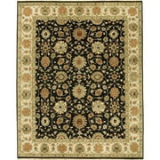 Due Process Stable Trading Mirzapur Agra Black & Ivory Area Rug, 10 x 14 ft.