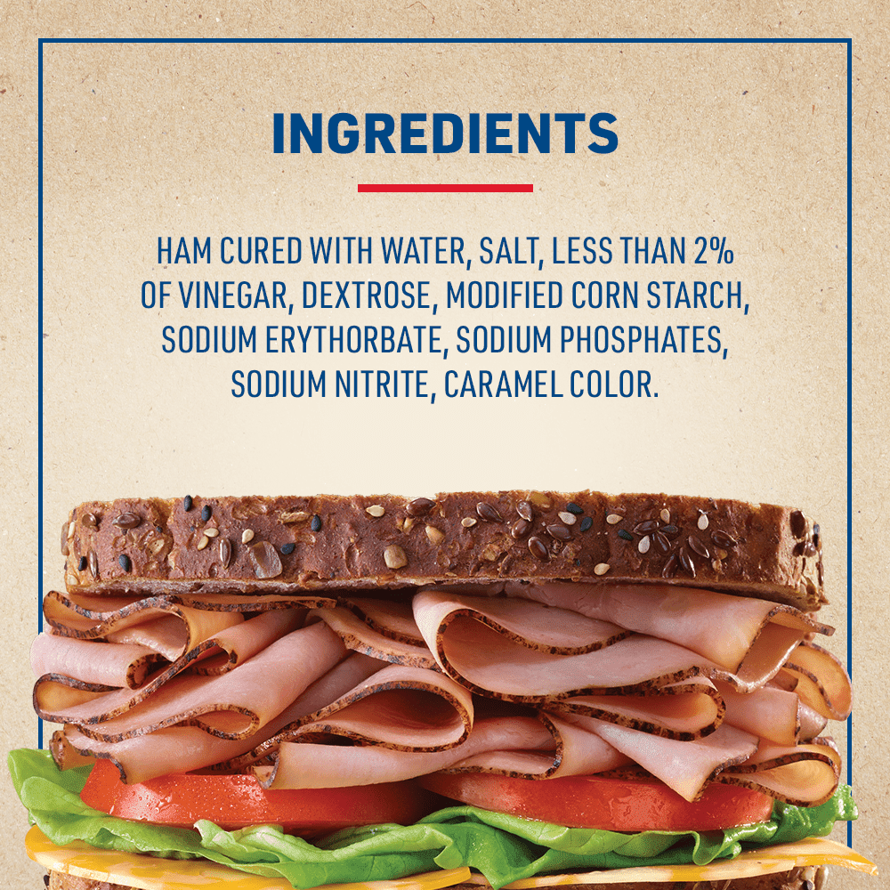 Land O' Frost Premium Meat, Sandwich Sliced Deli Lunch Meat, Black Forest Ham, 1 lb