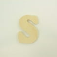 thumbnail image 3 of Package of 1, 8 Inch X 3/4" Thickness Baltic Birch Wood Letter s in The Goudy Heavy Font, Thick, Lower Case for Art & Craft Project, Made in USA, 3 of 4