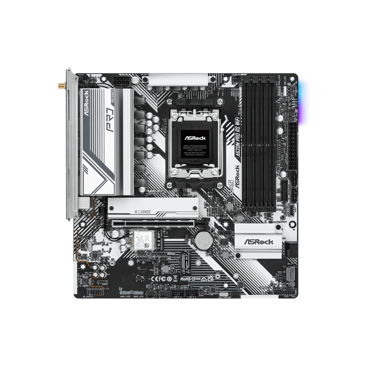 ASROCK A620M PRO RS WIFI, DDR5 AM5 Ryzen 7000, Micro ATX