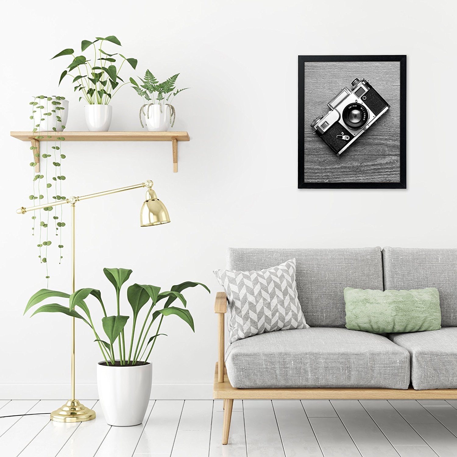 Americanflat 12x18 Poster Frame with Plexiglass plexi front designed vertically horizontally mounting ideal - Black