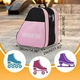 thumbnail image 6 of Roller Skates Bag, Ice Skate Bags Breathable Skating Bag, Large Capacity Skates Bags Fits Quad Skates, Inline Skate and Most Roller Skate Accessories Pink, 6 of 14