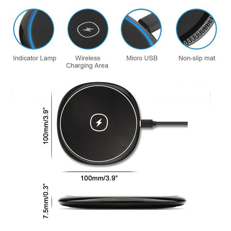 30W Quick Wireless Charger Mat Charger Pad For Apple iPhone Samsung Huawei  Phone