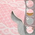thumbnail image 6 of Garvee 5'x7' Scalloped Area Rugs Modern Bordered Carpet, Washable Rug Non-Slip Contemporary Accent Rug Low Pile Indoor Mat for Living Room Bedroom Dining Room, Pink, 6 of 8