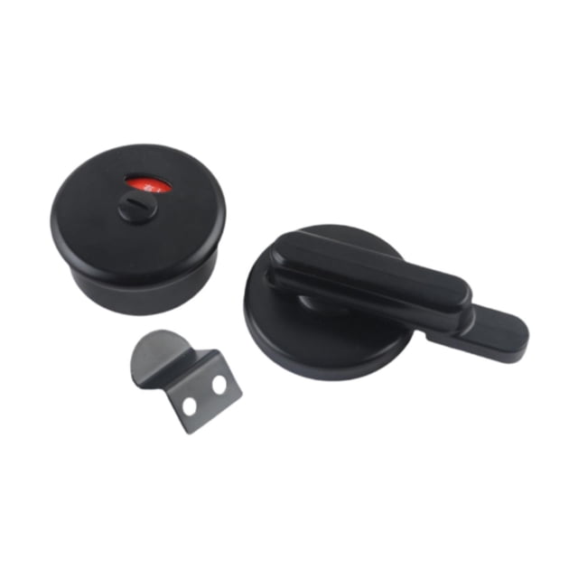 Cerradura de privacidad para puerta de baño Cerradura de privacidad para puerta de baño Portátil Interior Estable WC negro