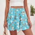 thumbnail image 2 of Floral Skirts for Women Short Boho High Waisted Flowy Mini Skirts Casual Summer Ruffle Skirt, 2XL, 2 of 7
