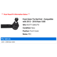 thumbnail image 2 of Front Outer Tie Rod End - Compatible with 2013 - 2018 Ram 1500 2014 2015 2016 2017, 2 of 2