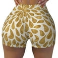 thumbnail image 2 of Picia Gold Drops Printed Workout Shorts for Women Seamless Scrunch Butt Lifting High Waisted Yoga Gym Booty Running Moisture-wicking Short Pants-Medium, 2 of 9