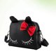 thumbnail image 4 of EeaseMX Mochila con diseño de gato de dibujos animados, bolso bandolera de moda para niñas pequeñas (negro), 4 of 7