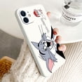 thumbnail image 1 of Fundas de silicona con dibujos animados de gato y ratón para iPhone 14 13 12 11 Pro Max Mini 11 Pro Max X XR XS MAX 8 7 6 6S Plus 5 SE Tan Jianjun unisex, 1 of 2