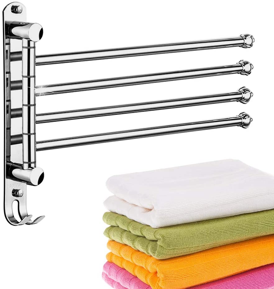 TFCFL SweatWicking Towel Rack 304 Stainless Steel Bathroom PullOut