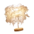 thumbnail image 2 of Feather Table Lamp Bedside Lamp Night Light For Bedroom Living Room Party Wedding Decoration, 2 of 12