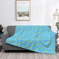 thumbnail image 2 of Uemuo Duck Swimming Printed Throw Blanket for Couch, Fluffy Fuzzy Blankets for Bed, Sofa, Cozy Flannel Faux Fur Blanket-60"x50", 2 of 6