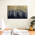 thumbnail image 3 of Elephant Stock Shimmering Forest Indigo Wall Art - Horizontal Canvas Wall Art - Living Room Wall Decor - Nature Canvas - Gold And Beige Decor By James Wiens - 12" x 8", 3 of 8
