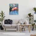 thumbnail image 3 of Stupell Industries Flamingos in Lush Pond Animals & Insects Painting Gallery Wrapped Canvas Art Print Wall Art, 30 x 40, 3 of 8