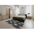 thumbnail image 4 of Ahgly Company Indoor Rectangle Patterned Charcoal Black Area Rugs, 8' x 10', 4 of 6