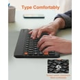 thumbnail image 3 of Teclado y Mouse Bluetooth Negro Plegable para Tablet Teléfono Laptop, 3 of 7