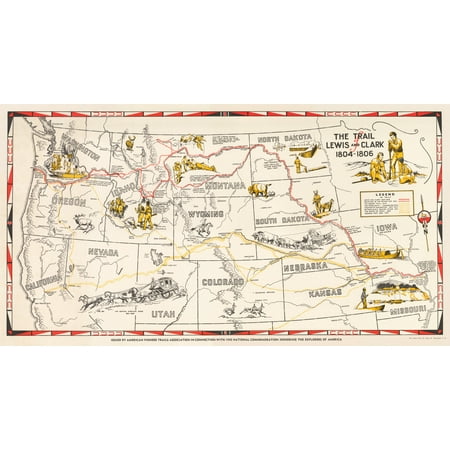 

1945 The Trail of Lewis and Clark 1804-1806