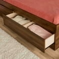 thumbnail image 2 of Your Zone Easy to Assemble Storage Bed with Bookcase Headboard, Twin, Canyon Walnut Finish, 2 of 6