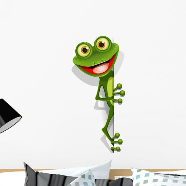 Little Tree Frog On Grass Wall Decal Pixers We Live To Change