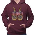 thumbnail image 2 of Wings Dreamer Hoodie Sweatshirt Unisex 4X-Large Maroon, 2 of 5