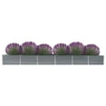thumbnail image 1 of vidaXL Jardinière Surélevée de Jardin en Acier Galvanisé 480x80x45 cm Gris, 1 of 5