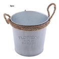 thumbnail image 1 of 3 Piezas De Cubos De Hierro, Lazo De Cuerda Elegante Lamentable Para Jardín, Baño Soledad Cubo Shabby Holder, 1 of 10