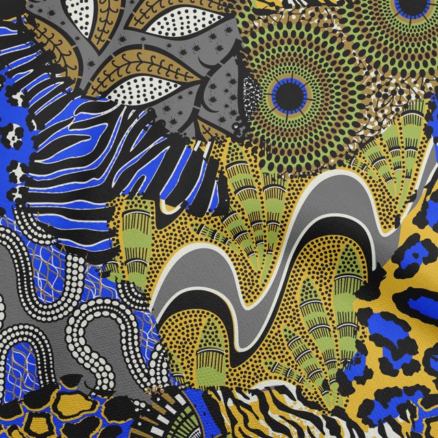 oneOone Polyester Lycra Yellow Fabric Abstracts Sewing Craft Projects Fabric Prints By Yard 56 Inch Wide