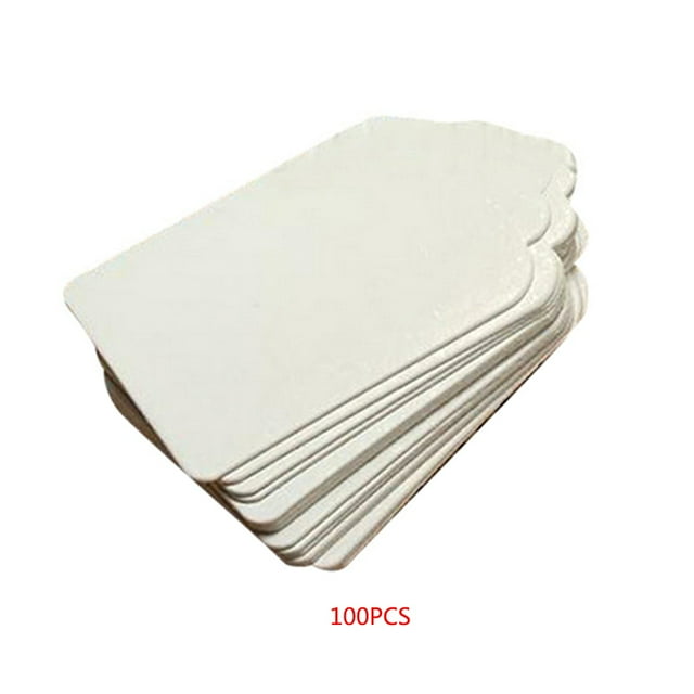 100pcs Label Kraft Paper Blank Hang Tags Christmas Wedding Party Favor Notes Solid Gift Card