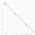 thumbnail image 2 of FJC Finejewelers Sterling Silver Dangling Heart Anklet, 2 of 2