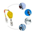 thumbnail image 6 of Dwellnix Retractable Lifeline Safety Fall Arrester 330lbs Load Capacity Adjustable Hook Fall Protection Gear for&nbsp;&nbsp;High Altitude Work, 6 of 11