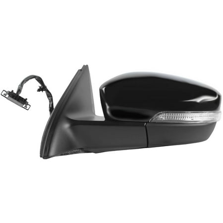 Volkswagen Side Mirror 72534V - Fit System Driver Side Mirror for 12-14 Volkswagen GLI Sedan, 11-14 Jetta Sedan, 13-14 Jetta Hybrid, textured black w/ PTM cover, w/ turn signal, w/o memory, foldaway, Heated Power ()