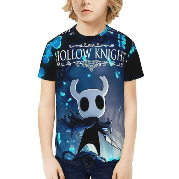 Hollow Game Kni-ght Silksong Youth T-shirt Short Sleeve Graphic Tops Breathable Shirt Tees